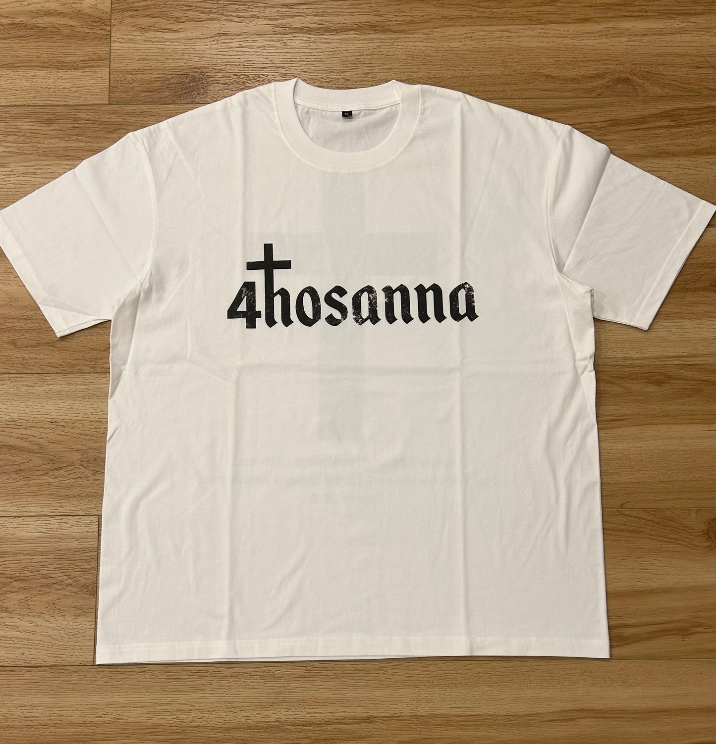 white 4hosanna T-shirt