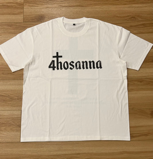 white 4hosanna T-shirt